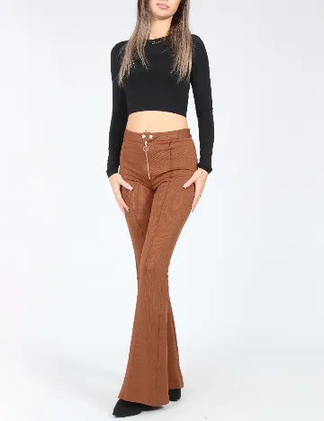 Pantaloni Zara, maro