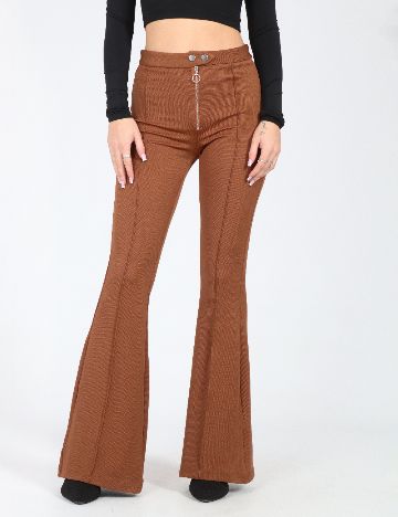 Pantaloni Zara, maro