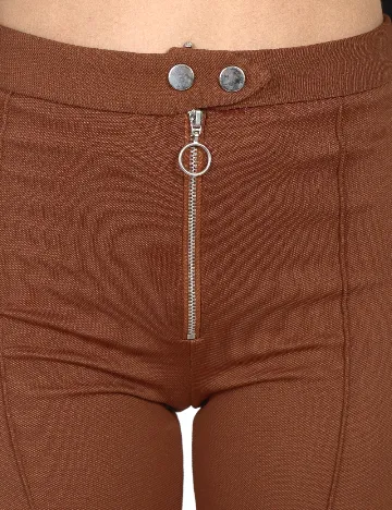 Pantaloni Zara, maro