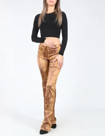 Pantaloni Bershka, imprimeu sarpe