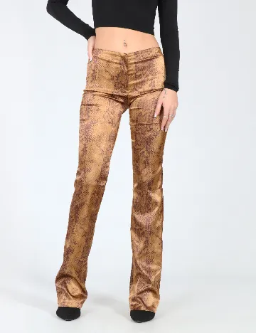 Pantaloni Bershka, imprimeu sarpe