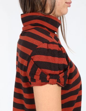 Bluza Zara, negru/portocaliu