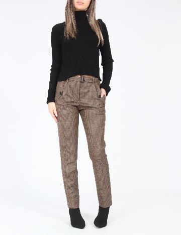 Pantaloni Zara, maro