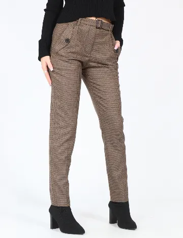 Pantaloni Zara, maro