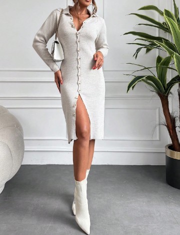 Rochie medie SHEIN, bej