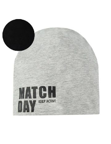 Caciula reversibila Cool Club, negru/gri