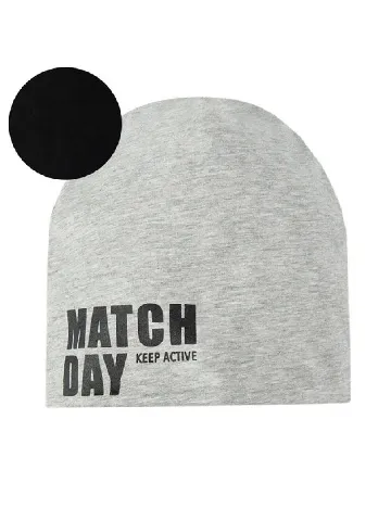 Caciula reversibila Cool Club, negru/gri