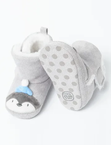 Papuci de Casa Cool Club, gri Gri
