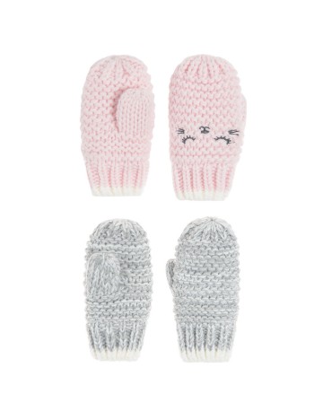 Set manusi 2 perechi Cool Club, roz/gri