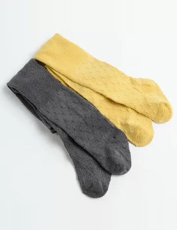 Set ciorapi 2 perechi Cool Club, galben/gri Galben