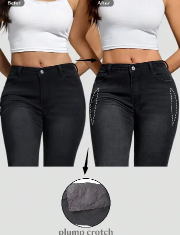 Blugi SHEIN, negru Negru