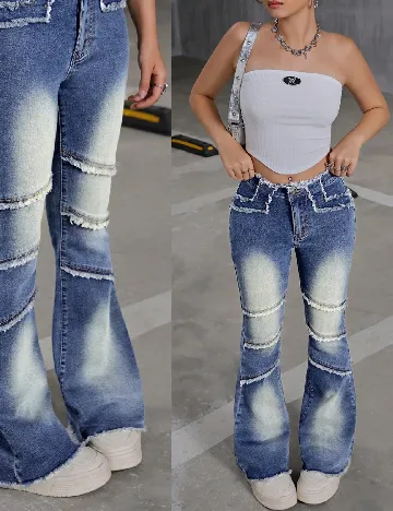 Blugi Shein Kids, albastru Albastru