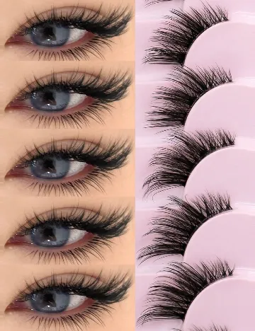 Gene false 10 perechi SHEIN, negru