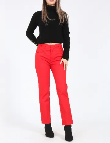 Pantaloni Zara, rosu