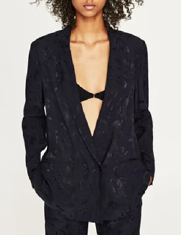 Sacou Zara, bleumarin Albastru