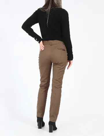 Pantaloni Zara, maro