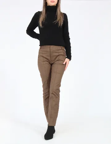 Pantaloni Zara, maro