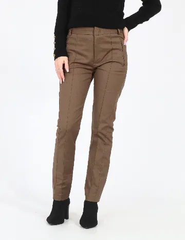 Pantaloni Zara, maro