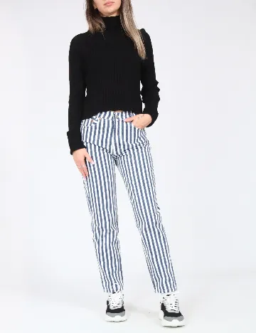 Blugi Zara, alb/albastru