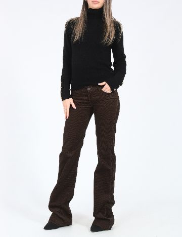 Pantaloni Zara, maro