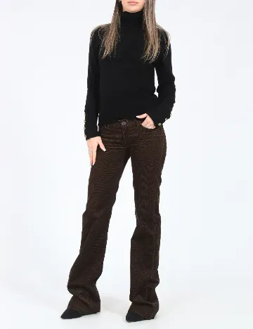 Pantaloni Zara, maro