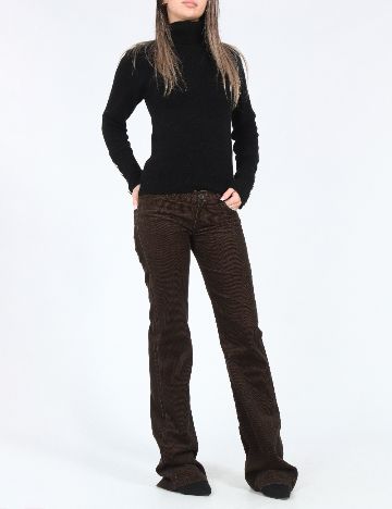 Pantaloni Zara, maro