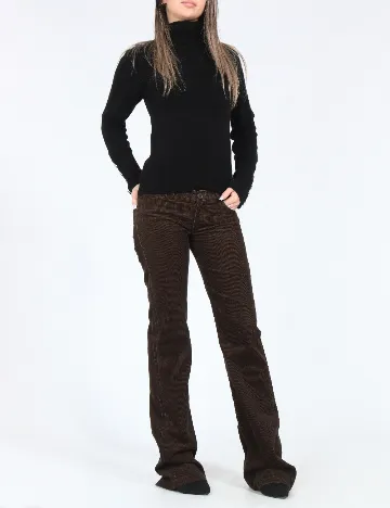 Pantaloni Zara, maro