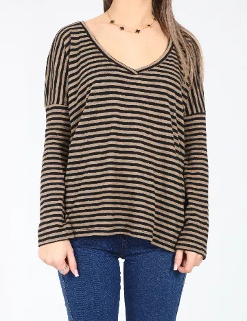 Bluza Zara, maro/negru Maro