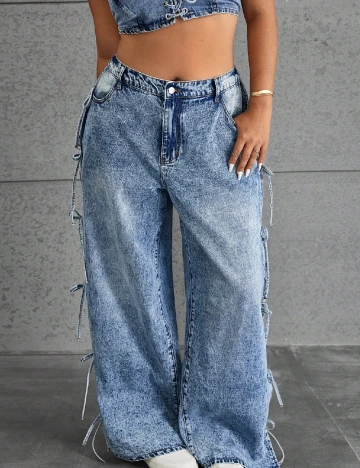 Blugi SHEIN CURVE, albastru