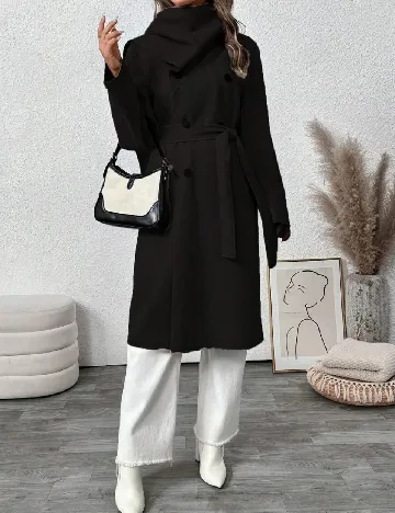 Palton SHEIN, negru Negru