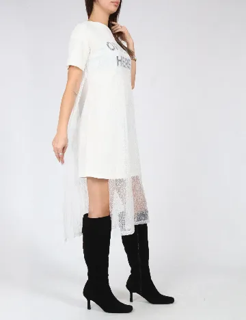 Rochie medie Zara, alb