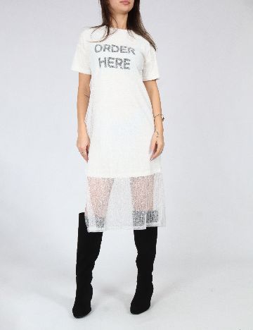 Rochie medie Zara, alb