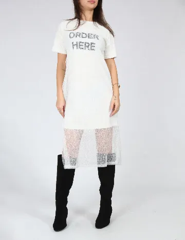 Rochie medie Zara, alb