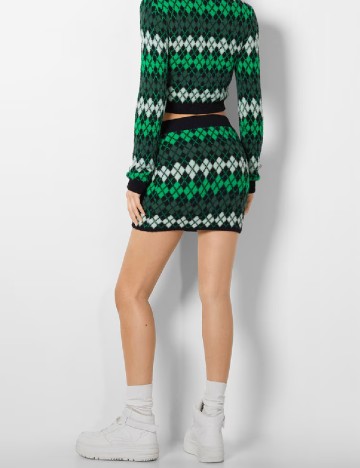 Fusta Bershka, mix culori