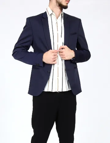 Sacou Zara, bleumarin