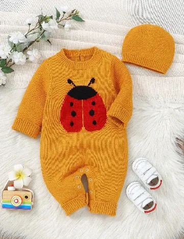 Salopeta Shein Kids, mustar