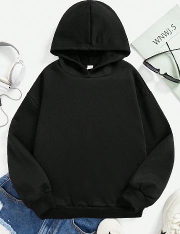 Hanorac Shein Kids, negru