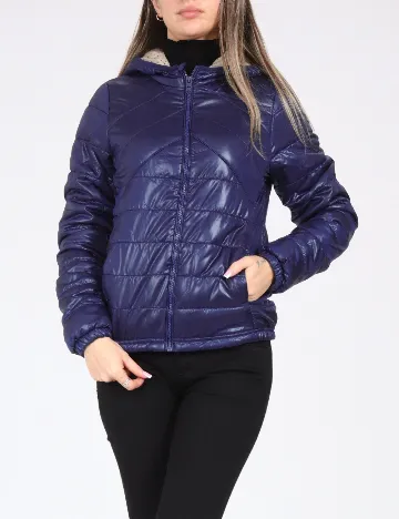 Geaca Pull&Bear, albastru Albastru