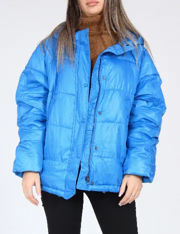 Geaca Oversize Zara, albastru Albastru