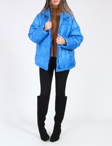 Geaca Oversize Zara, albastru