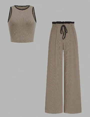 Compleu SHEIN CURVE, maro