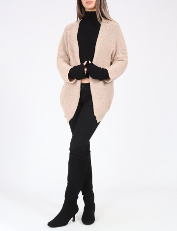 Cardigan SHEIN, maro deschis