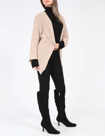 Cardigan SHEIN, maro deschis
