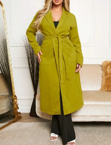 Palton SHEIN, verde Verde