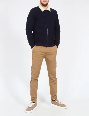 Jacheta Bershka, bleumarin Albastru