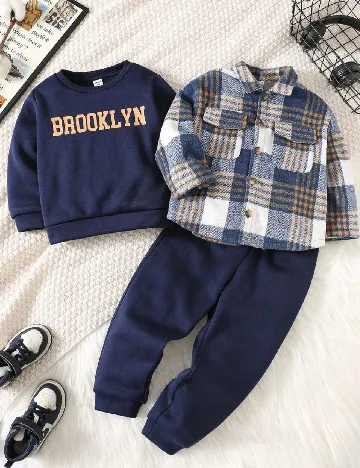 Compleu Shein Kids, bleumarin