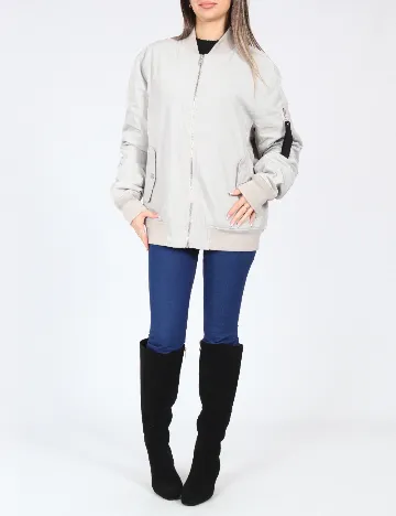 Jacheta Bershka, gri Gri