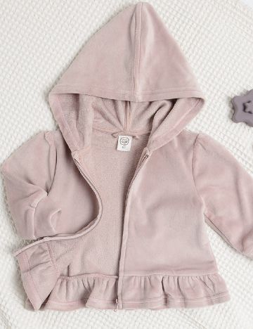 Hanorac Cool Club, roz pudra