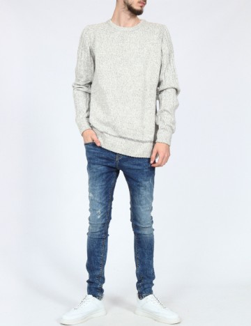 Bluza Pull&Bear, gri