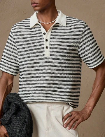 Tricou SHEIN, alb/negru Alb